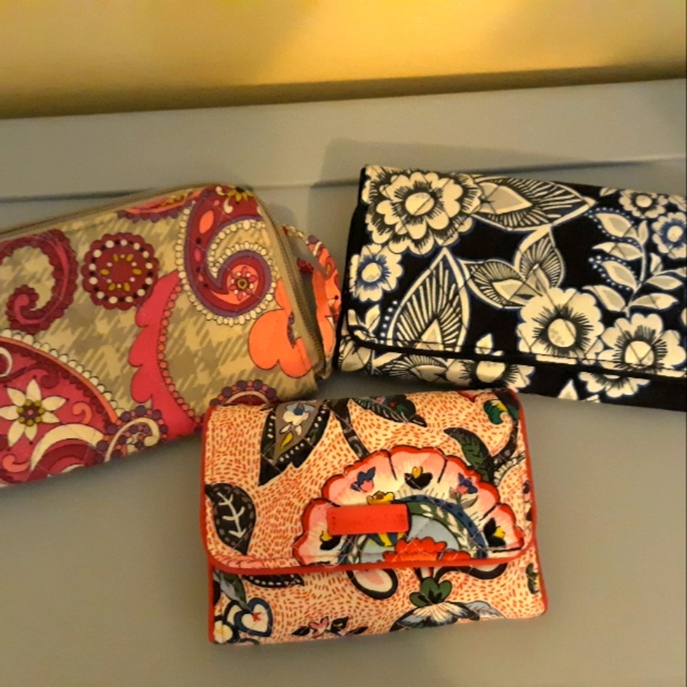 Set of 3 Vera Bradley wallets